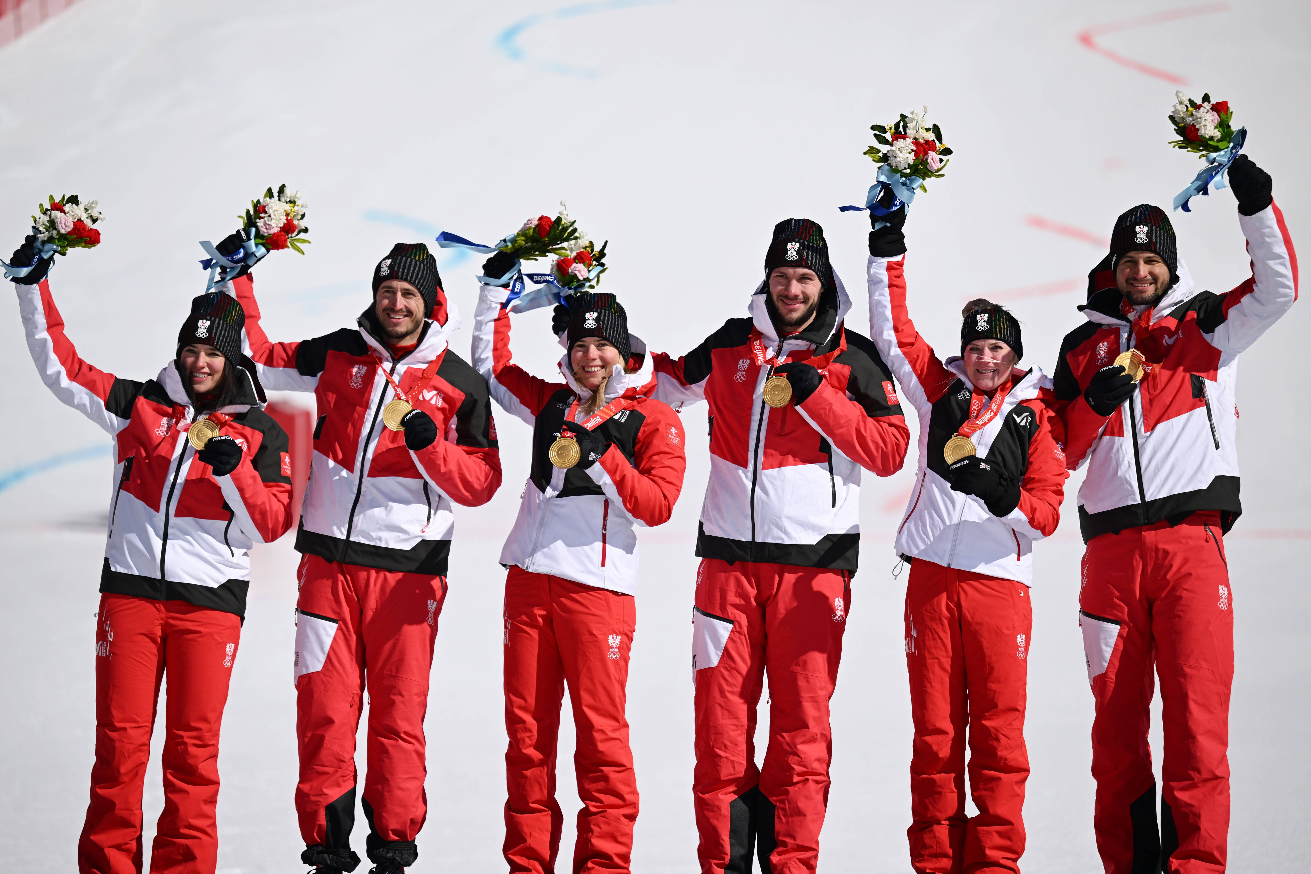 奥地利运动员在滑雪赛事中获胜 奥地利运动员在滑雪赛事中获胜